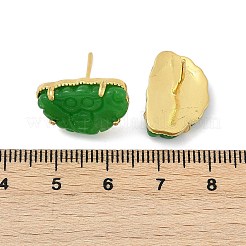 Brass Stud Earrings&nbsp;KK-F358-01G
