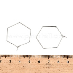 Brass Hoop Earring Findings&nbsp;KK-R112-039A