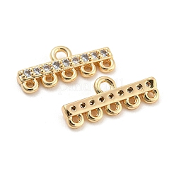 Brass Micro Cubic Zirconia Chandelier Components Links&nbsp;KK-Q789-47G