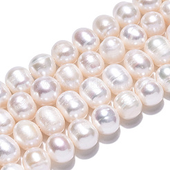 Natural Cultured Freshwater Pearl Beads Strands&nbsp;PEAR-N013-06F