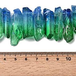 Two Tone Natural Quartz Crystal Beads Strands&nbsp;G-Z131-K01-06