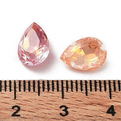 Electroplate K9 Glass Rhinestone Cabochons&nbsp;RGLA-M016-B01-AM