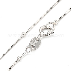 925 Sterling Silver Box Chain Necklaces&nbsp;NJEW-C052-17P