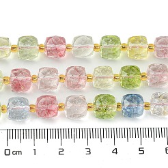 Synthetic Colored Topaz Crystal Beads Strands&nbsp;G-Q010-A14-01