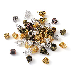 Tibetan Style Alloy Tube Bails&nbsp;PALLOY-TA0001-82