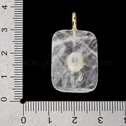 Natural Quartz Crystal Faceted Pendants&nbsp;G-B186-01G-10