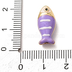Brass with Enamel Pendants&nbsp;KK-CBA2F11-11G-05