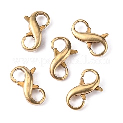 Brass Double Opening Lobster Claw Clasps&nbsp;KK-WH0043-10A