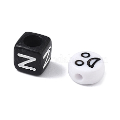 200Pcs 5 Styles Opaque Acrylic Beads&nbsp;MACR-FP0001-11