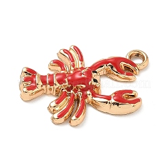 Alloy Enamel Pendants&nbsp;PALLOY-P313-05G-01
