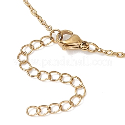 Cherry Quartz Glass & Natural Red Rainbow Jasper & Green Aventurine & Amethyst & Rose Quartz Heart Pendant 304 Stainless Steel Cable Chain Necklaces for Women&nbsp;NJEW-JN05796