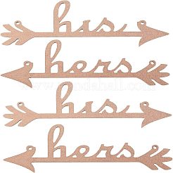 His and Hers Arrow Chair Signs Banner&nbsp;DIY-WH0157-34
