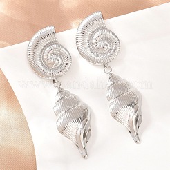 304 Stainless Steel Stud Dangle Earrings for Women&nbsp;SA-H001-19P