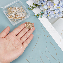 200Pcs 2 Colors Brass Flat Head Pins&nbsp;KK-ME0004-81