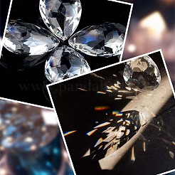 10Pcs Transparent Glass Pendants&nbsp;GLAA-SP0001-45B