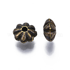 Tibetan Style Alloy Flower Spacer Beads&nbsp;TIBEB-0885-AB-01-FF