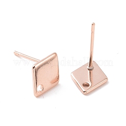 201 Stainless Steel Stud Earring Findings&nbsp;X-STAS-K241-01RG