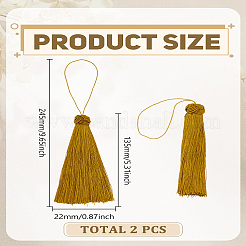 2Pcs Nylon Tassel Pendant Decorations&nbsp;HJEW-LP0002-42A