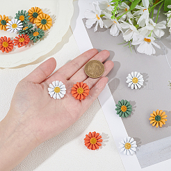 16Pcs 4 Colors Alloy Brooches&nbsp;JEWB-ME0001-33