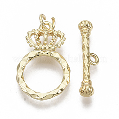 Brass Toggle Clasps&nbsp;X-KK-S354-218-NF