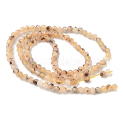 Natural Citrine(Heated) Beads Strands&nbsp;G-C201-B04-3mm