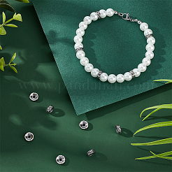 12Pcs Retro Ion Plating(IP) 304 Stainless Steel Spacer Beads&nbsp;STAS-UN0054-78