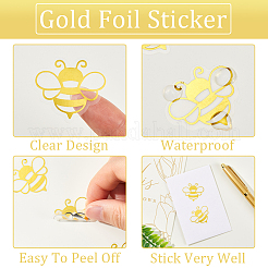 Gold Foil Self-adhesive Stickers&nbsp;DIY-WH20001-13E