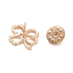 Hollow Clover Zinc Alloy Brooch for Women Dress Shawl&nbsp;JEWB-P010-02