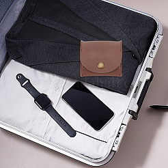 2Pcs 2 Colors Rectangle Cowhide Multipurpose Makeup Bags&nbsp;AJEW-AN0007-40