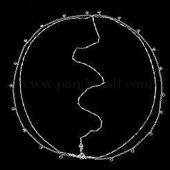 Alloy with Rhinestone Hair Chain&nbsp;DIY-WH20058-11S