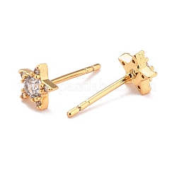 Star Sparkling Cubic Zirconia Stud Earrings for Her&nbsp;ZIRC-C025-16G