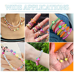 64Pcs 16 Styles Fruit & Vegetable Theme Handmade Polymer Clay Beads&nbsp;CLAY-TADJ0001-11