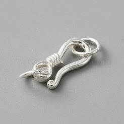 925 Sterling Silver S-Hook Clasps&nbsp;LS-FIND-WH0114-71B