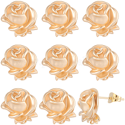 10Pcs Brass Stud Earring Findings&nbsp;KK-BBC0020-90