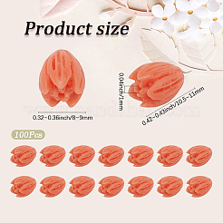 100Pcs Dyed Synthetic Coral Beads&nbsp;CORA-SC0001-19A