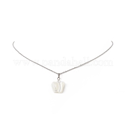 Natural Shell Pendant Necklace&nbsp;NJEW-JN04246