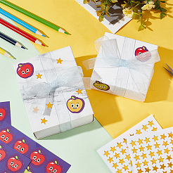80 Sheets 2 Styles Self-Adhesive Teacher Reward Paper Stickers&nbsp;STIC-OC0001-01