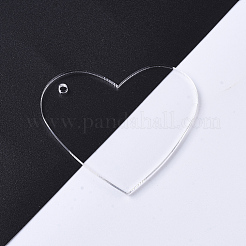 Transparent Acrylic Big Pendants&nbsp;TACR-S137-02