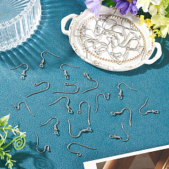 40Pcs 4 Styles 304 Stainless Steel Earring Hooks&nbsp;STAS-TADJ0001-05P