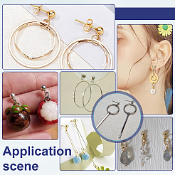 304 Stainless Steel Ball Stud Earring Findings&nbsp;STAS-PH0007-04