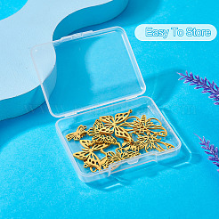 12Pcs 6 Styles 201 & 304 Stainless Steel & Stainless Steel Connector Charms&nbsp;STAS-TA0001-86