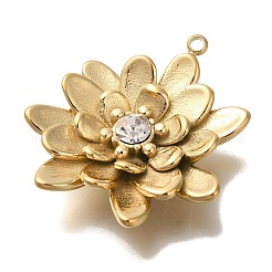 Ion Plating(IP) 304 Stainless Steel Rhinestone Pendants&nbsp;STAS-P371-057B-G