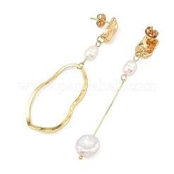 Natural Cultured Freshwater Pearl Dangle Earrings for Women&nbsp;EJEW-JE07506