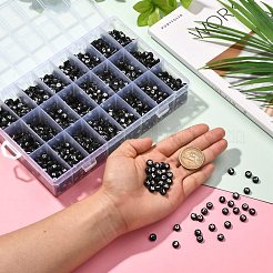 288G 26 Style Black Acrylic Beads&nbsp;SACR-X0015-17