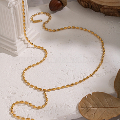 Elegant 304 Stainless Steel Rice Chain Y-Shaped Necklaces for Women&nbsp;DQ6451