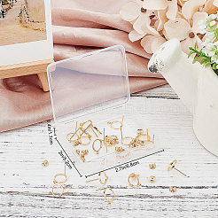 20Pcs Brass Stud Earring Findings&nbsp;KK-BBC0001-41