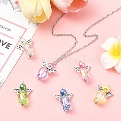 30pcs Alloy & Glass & Acrylic Pendant&nbsp;PALLOY-CJ00130