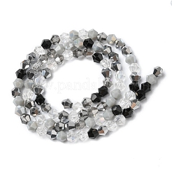Electroplate Glass Beads Strands&nbsp;EGLA-D018-02C