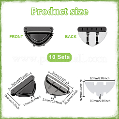 10 Bags Iron Purse Locks&nbsp;FIND-NB0006-44B
