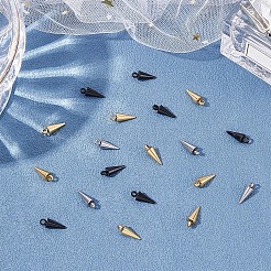 42Pcs 3 Colors 201 Stainless Steel Charms&nbsp;STAS-DC0010-46